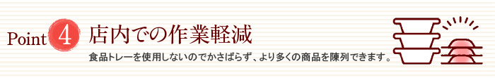 店内での作業軽減