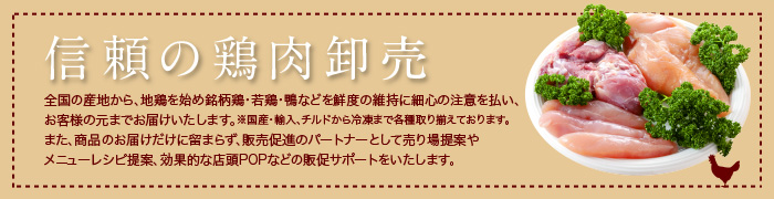 信頼の鶏肉卸売